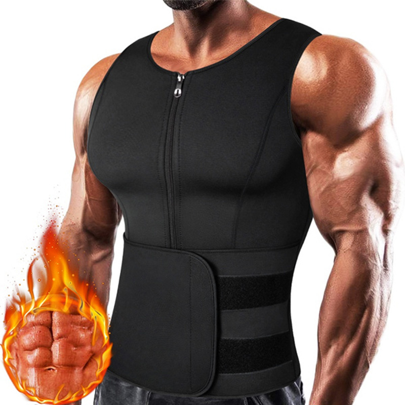 Crossfit Weight Vest - Hommes néoprène Sauna fermeture éclair taille