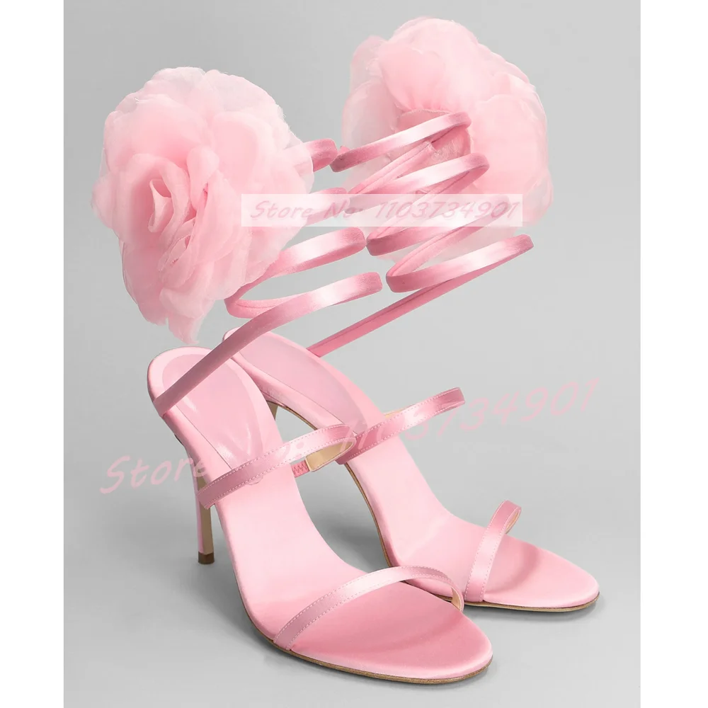Crossfit Ladies - Sandales à Talons Hauts en Dentelle