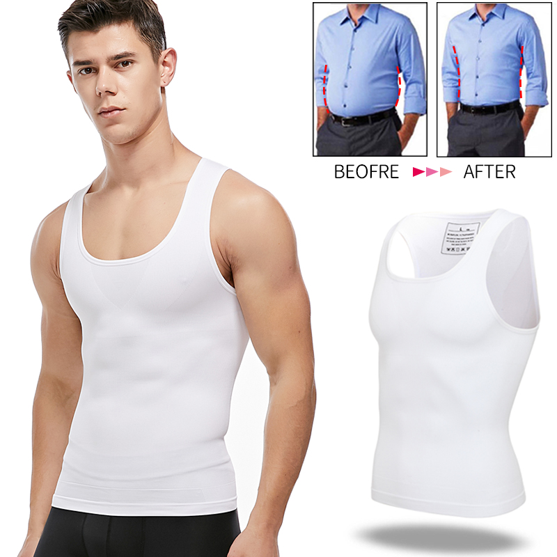 Crossfit Weight Vest - Hommes minceur corps Shaper poitrine Compression