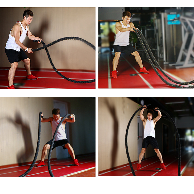 Crossfit No Equipment Workouts - Cordes de combat professionnelles 9M/12M/15M, équipement