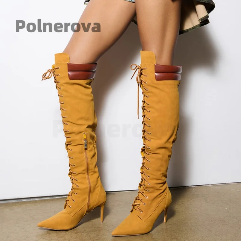 Tan daim genou bottes hautes p - Crossfit Ladies avis et prix
