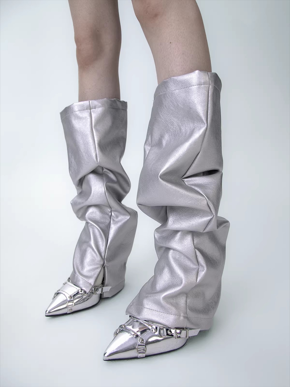 Chaussettes en cuir PU pour fe - Knee Sleeve Pair avis et prix
