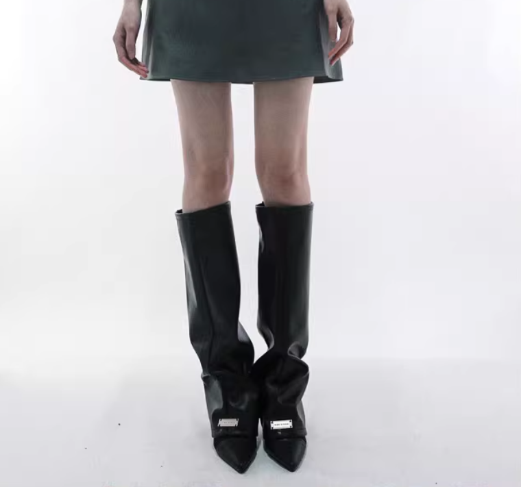 Chaussettes en cuir PU pour fe - Knee Sleeve Pair avis et prix