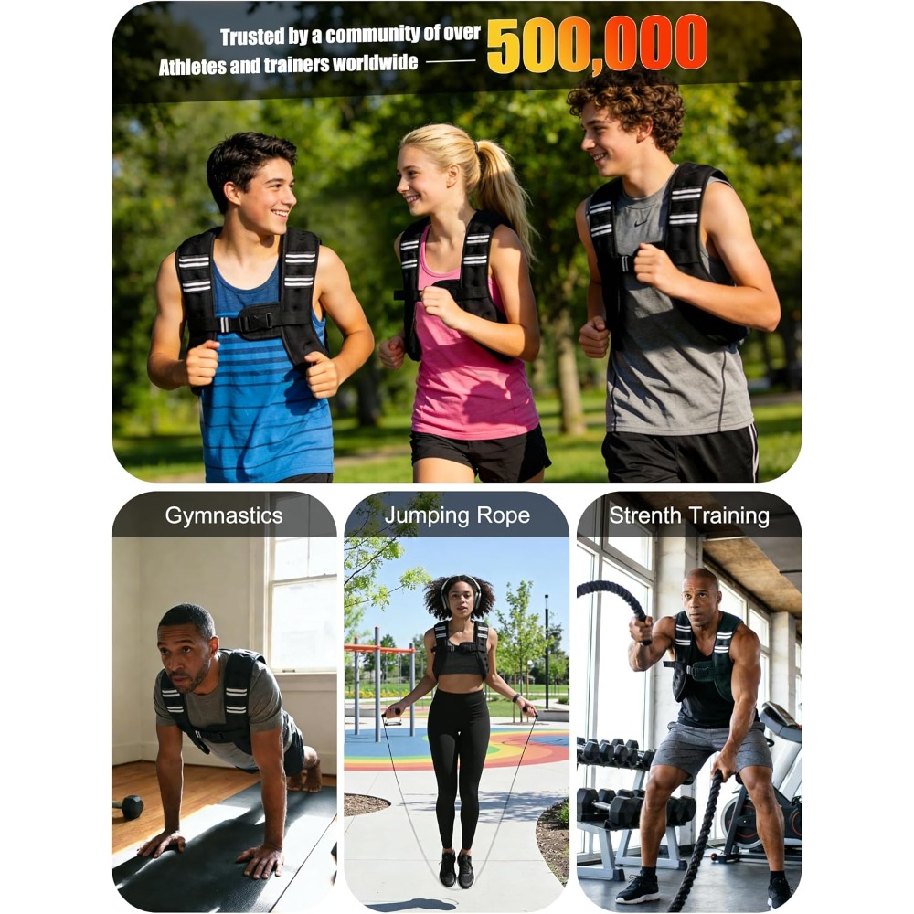 Gilet lesté de fitness pré-rem - Crossfit Weight Vest avis et prix